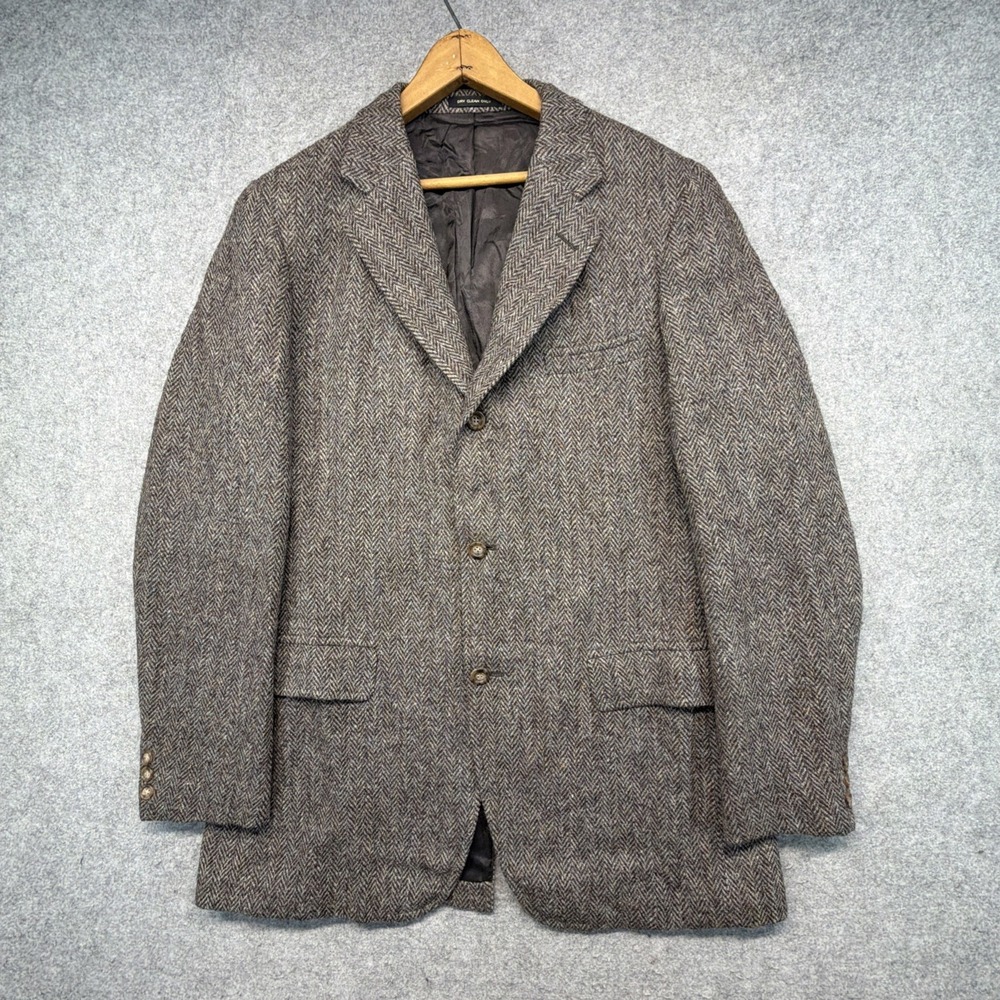Vintage Harris Tweed Blazer Sport Coat Jacket Mens Size 40 Fleck Wool